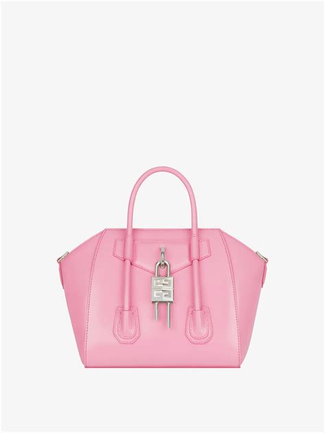 givenchy antigona bag pink|mini antigona lock denim tote bag.